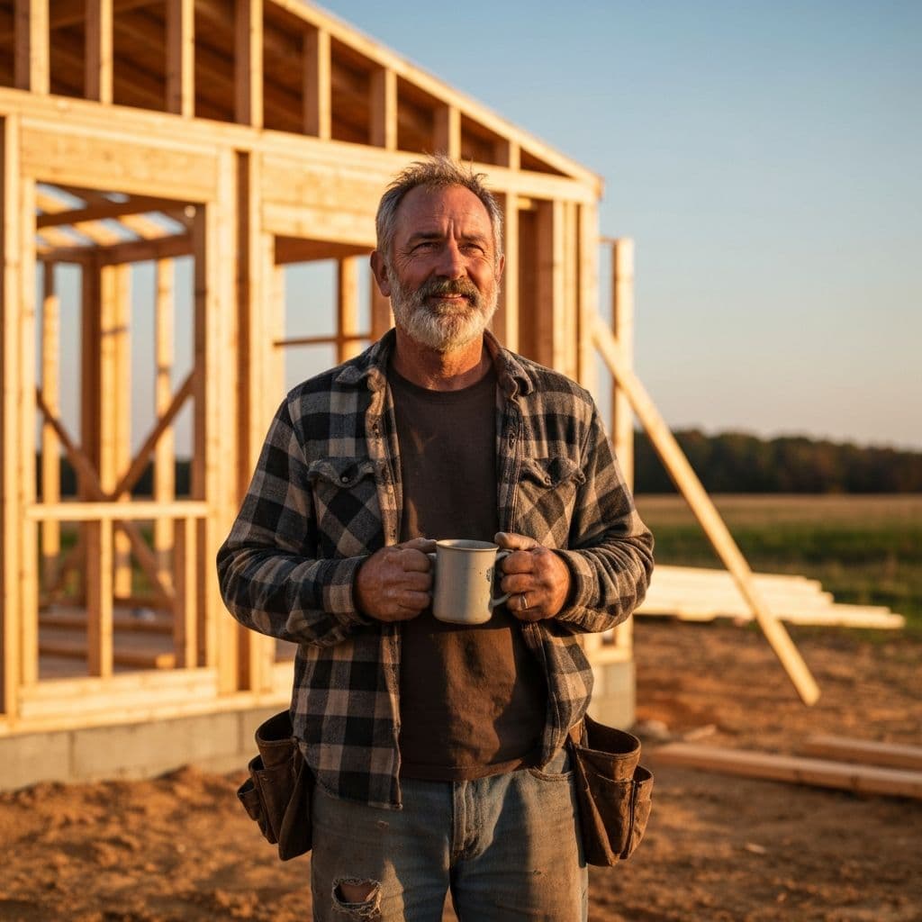 Marvin Spencer, founder of Spencer's Home Improvements, on a job site