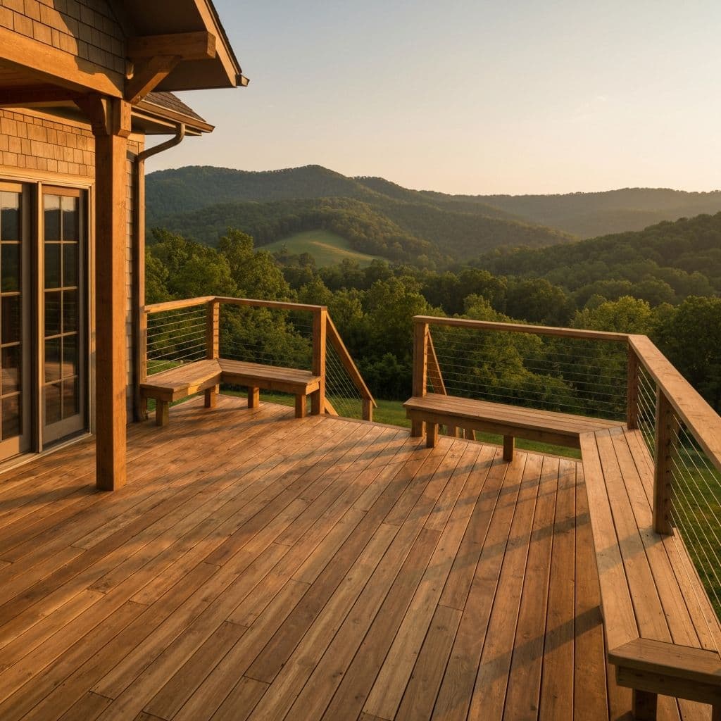 Wraparound Hardwood Deck