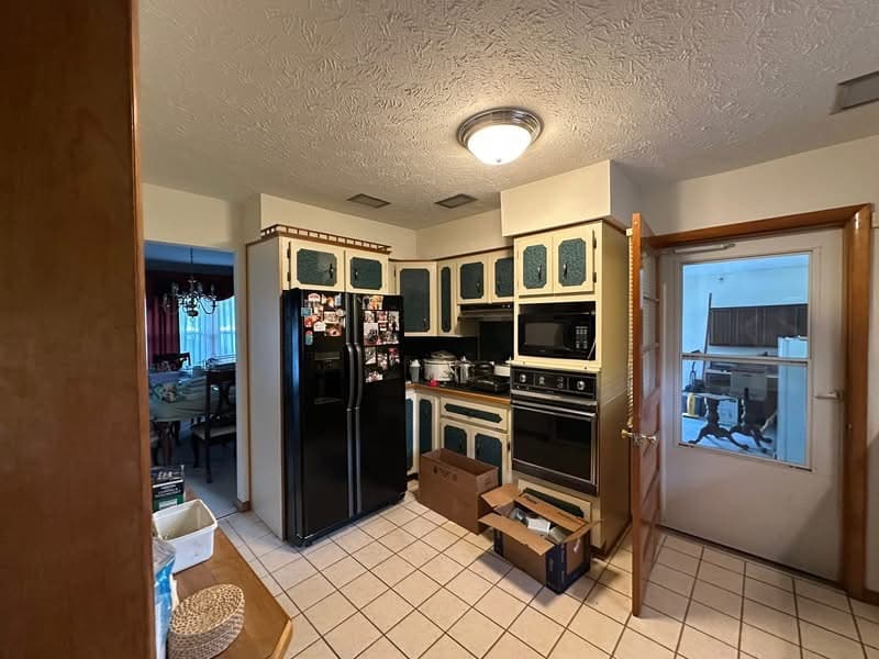 Before: Two-Tone Kitchen with Walnut Island