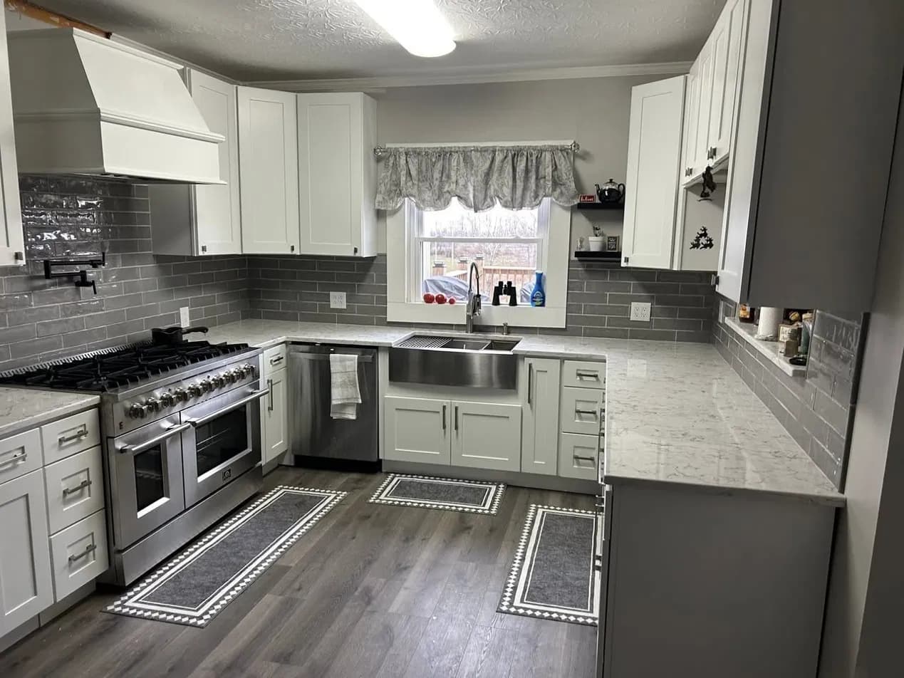 Farmhouse Kitchen with Gas Range