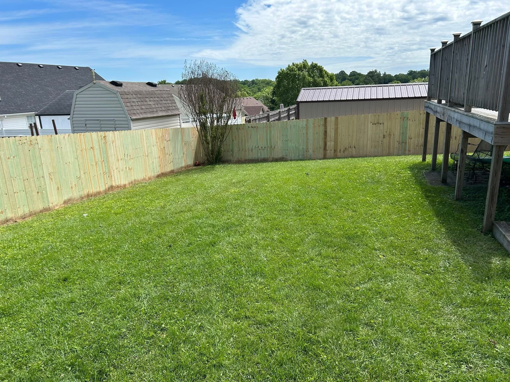 Privacy Fence by Deck
